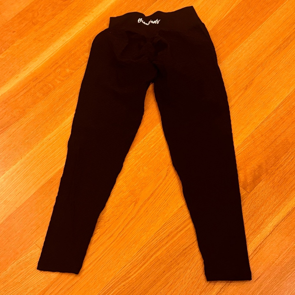 BOOM BOOTY Body Shaping Butt Lifting Black Leggings Anti-cellulite texture XL